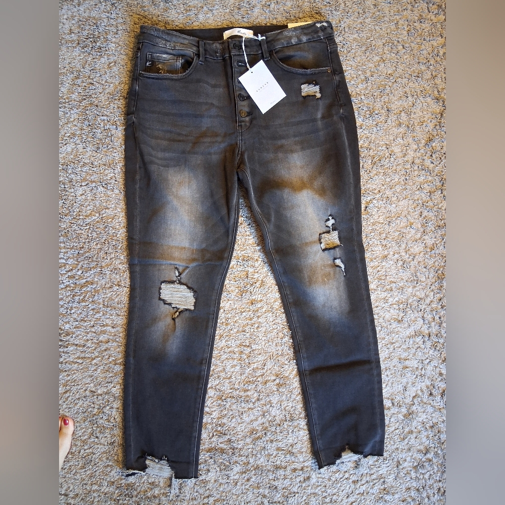 Kancan Distressed Black Jeans